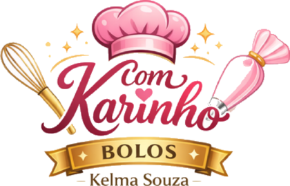 Logotipo Com Karinho Bolos — Kelma Souza